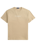 RALPH LAUREN Classic Fit Logo Knit Jersey T-Shirt Vintage Khaki