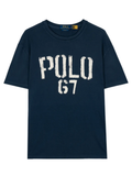RALPH LAUREN Classic Fit Jersey Graphic T-Shirt Dark Cobalt