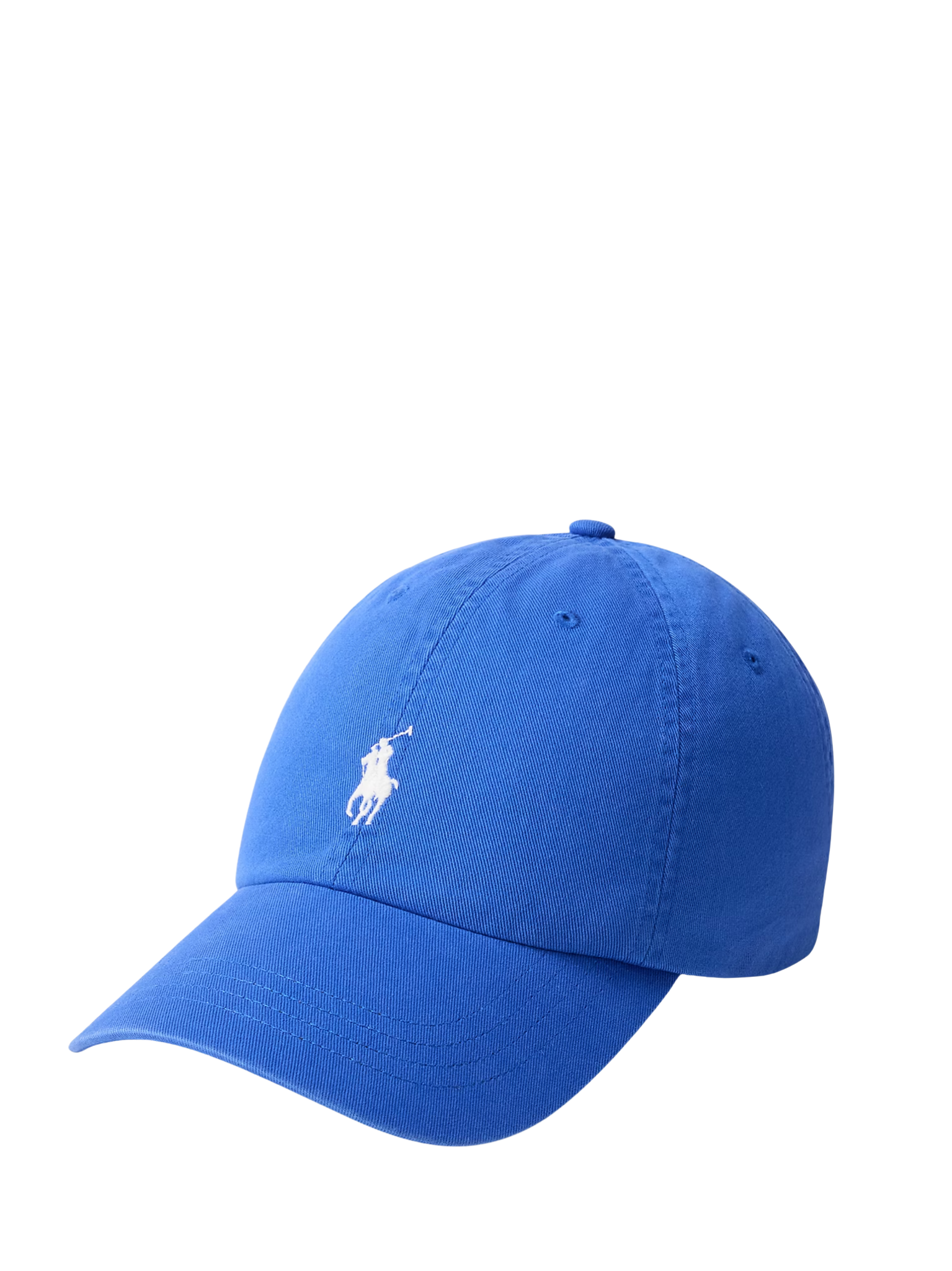 RALPH LAUREN WOMEN The Iconic Cotton Chino Ball Cap New Iris Blue/White
