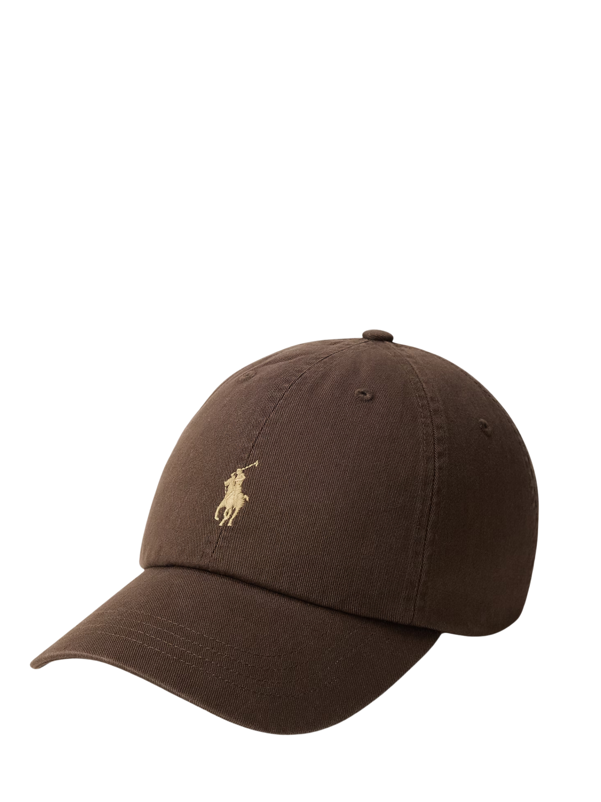 RALPH LAUREN WOMEN The Iconic Cotton Chino Ball Cap Nutmeg Brown
