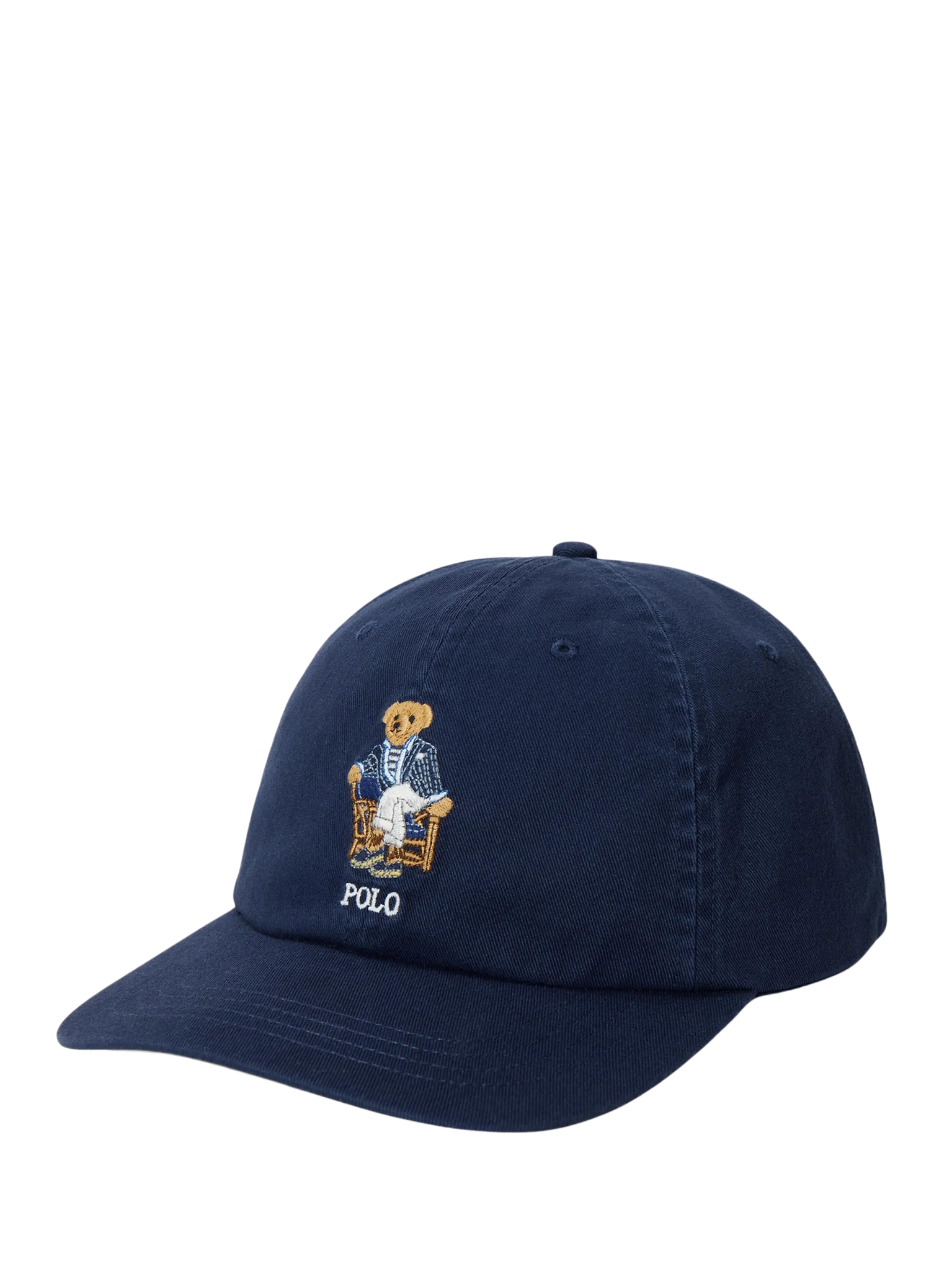 RALPH LAUREN WOMEN Polo Bear Cotton Twill Ball Cap Newport Navy