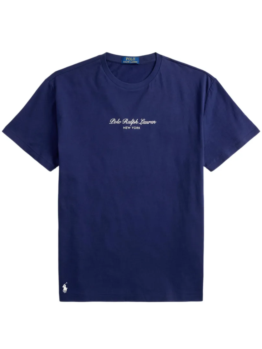 RALPH LAUREN Classic Fit Logo Knit Jersey T-Shirt Newport Navy