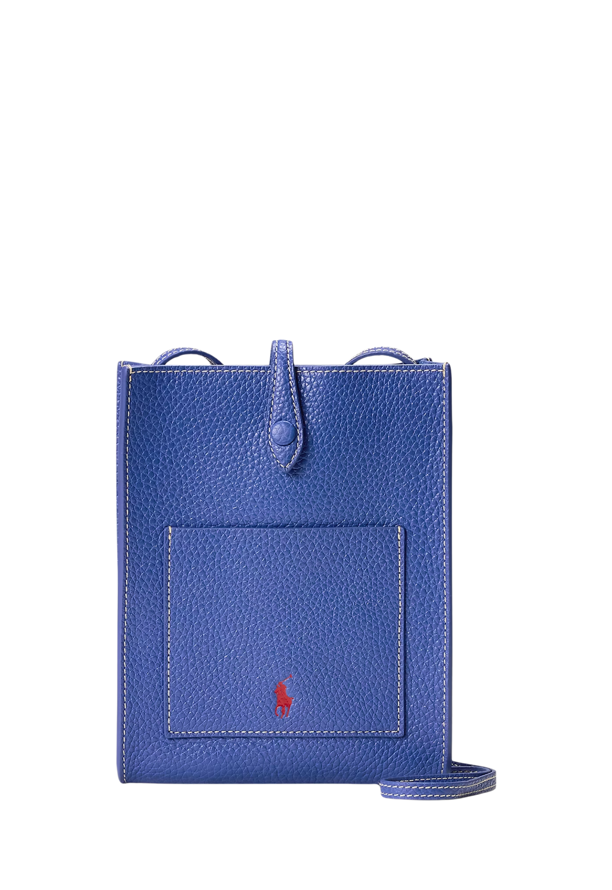 RALPH LAUREN WOMENS Polo Play Leather Pocket Crossbody Jellyfish