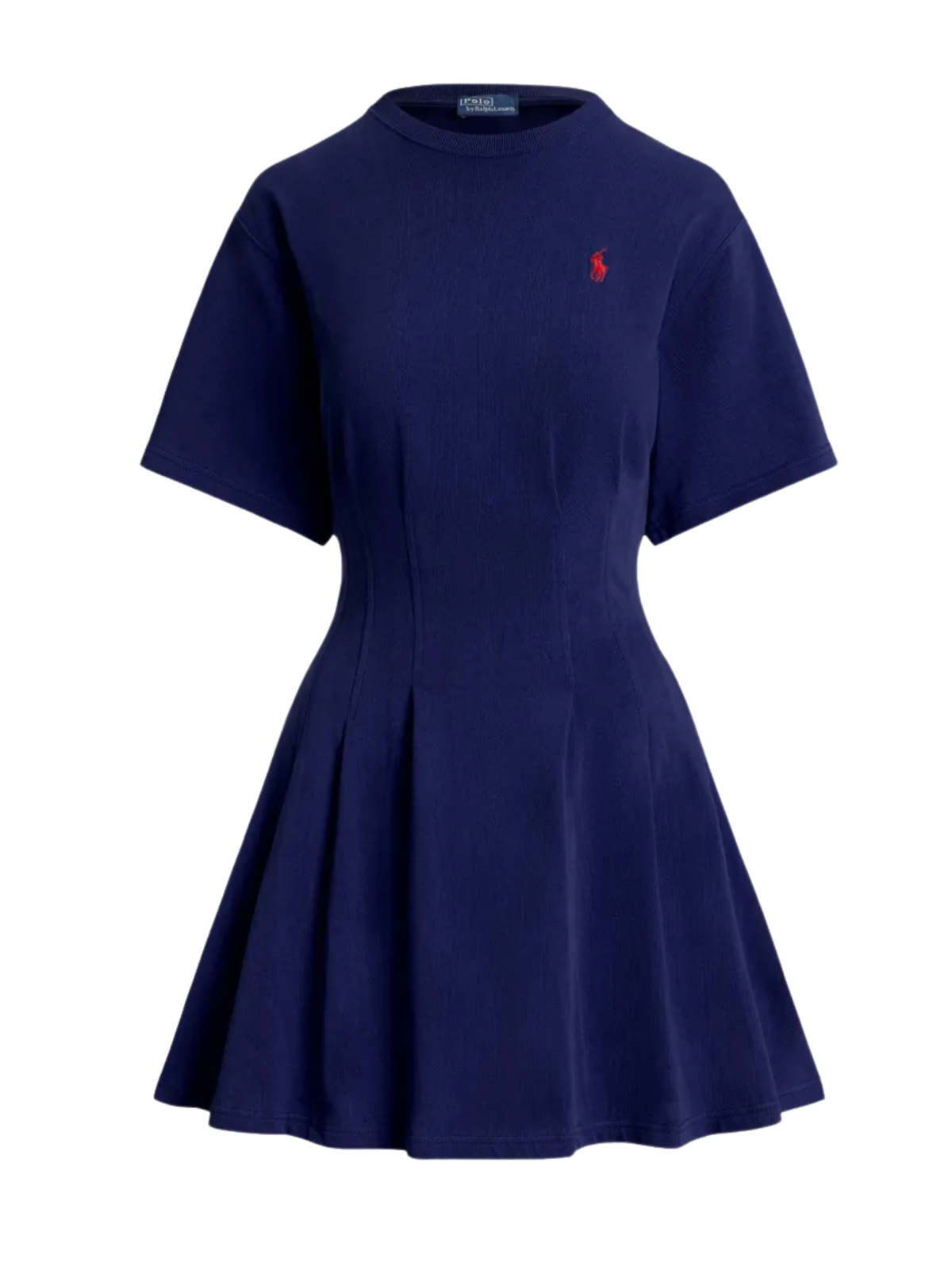 RALPH LAUREN WOMEN Shaped Cotton Dress Navy
