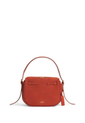 RALPH LAUREN WOMEN Polo ID Suede Mini Satchel Auburn