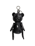 RALPH LAUREN WOMEN Polo Bear Leather Bag Charm Black