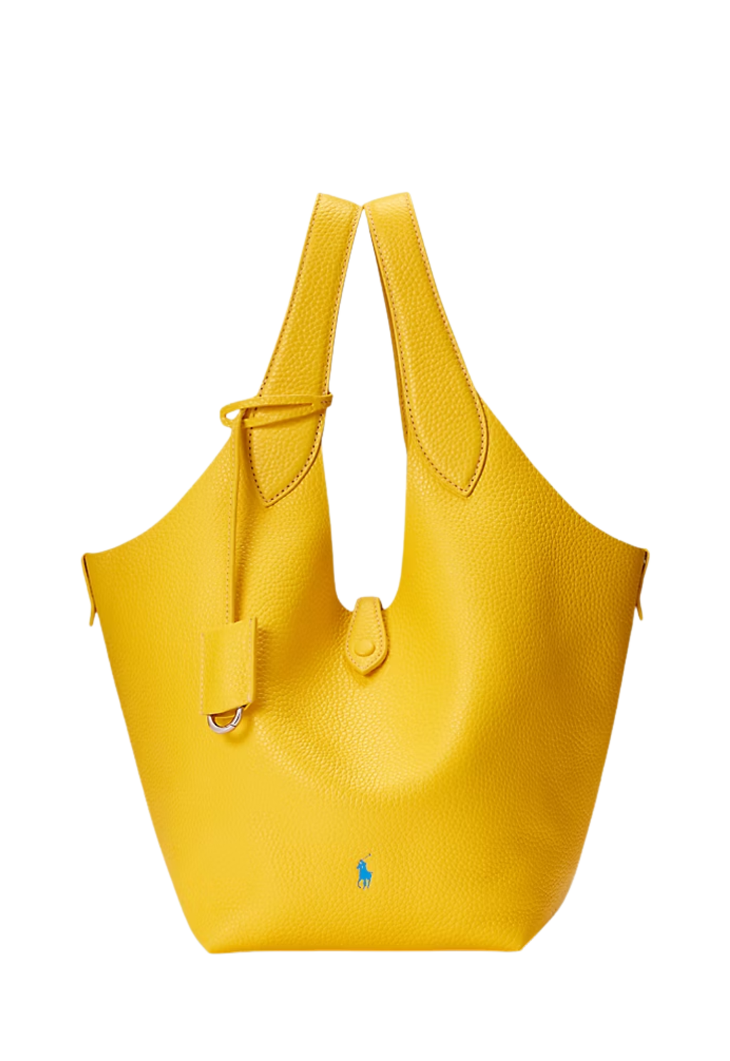 RALPH LAUREN WOMEN Polo Play Leather Tote Canary Yellow