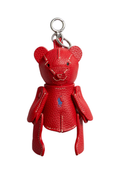 RALPH LAUREN WOMEN Polo Bear Leather Bag Charm Cherry