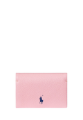 RALPH LAUREN WOMENS Polo Play Leather Snap Card Case Cotton Candy