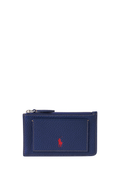 RALPH LAUREN WOEMNS Polo Play Leather Zip Card Case Ink