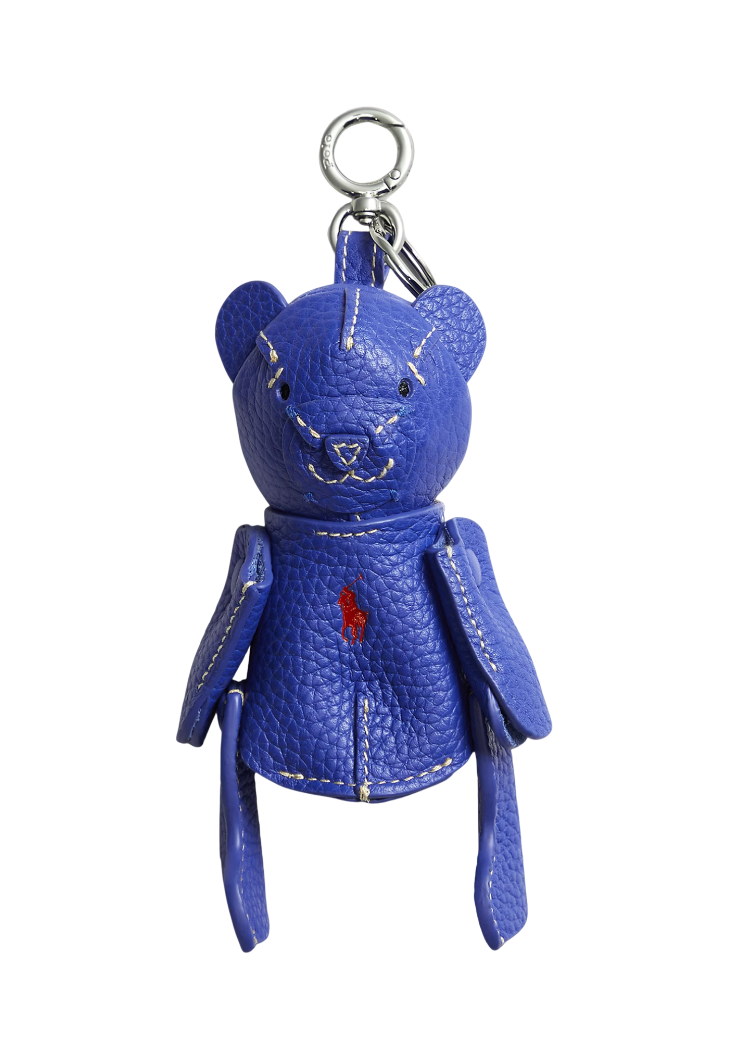 RALPH LAUREN WOMENS Polo Bear Leather Bag Charm Jellyfish