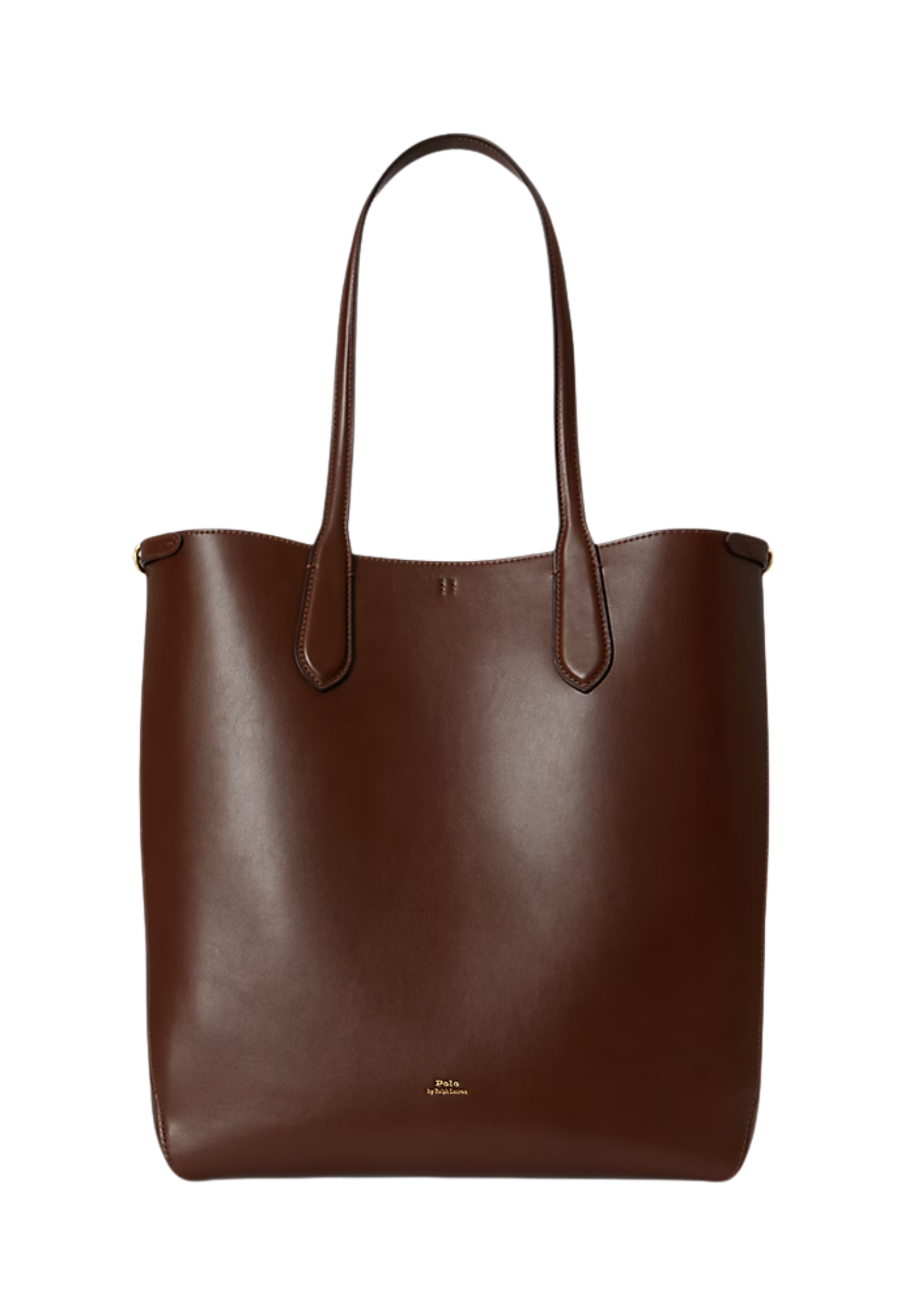 RALPH LAUREN WOMEN Bellport Leather North-South Tote Acorn