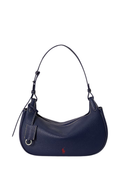 RALPH LAUREN WOMEN Polo Play Leather Shoulder Bag Ink