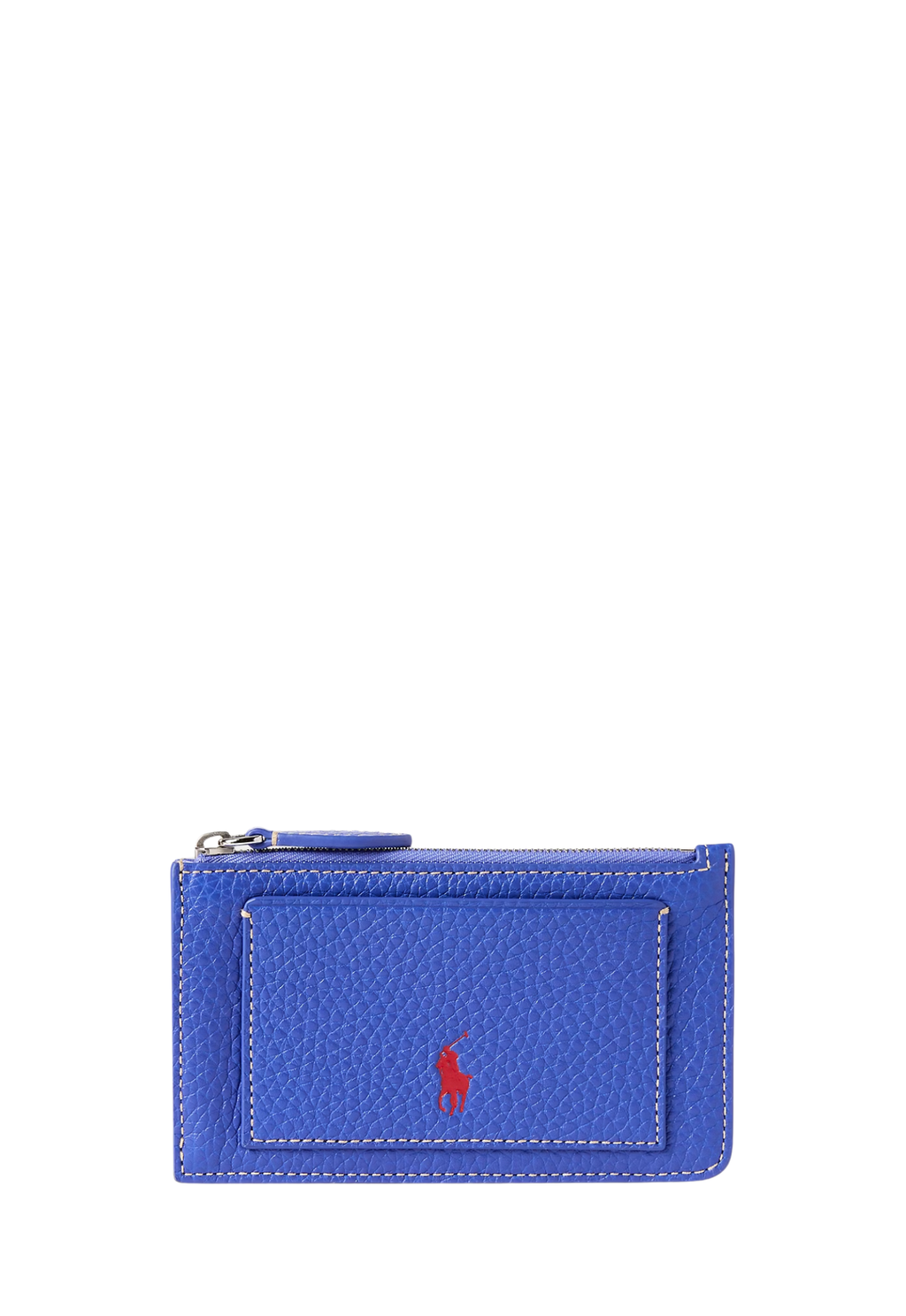 RALPH LAUREN WOMENS Polo Play Leather Zip Card Case Jellyfish