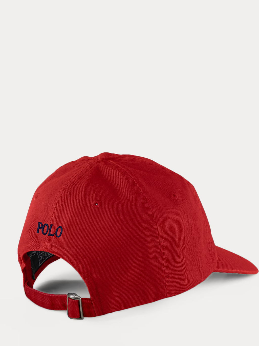 RALPH LAUREN Cotton Chino Baseball Cap Red/Blue