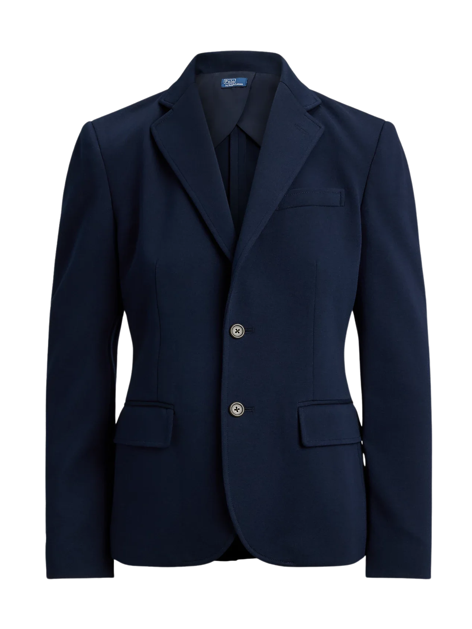 RALPH LAUREN WOMEN Single-breasted Ponte Blazer Aviator Navy