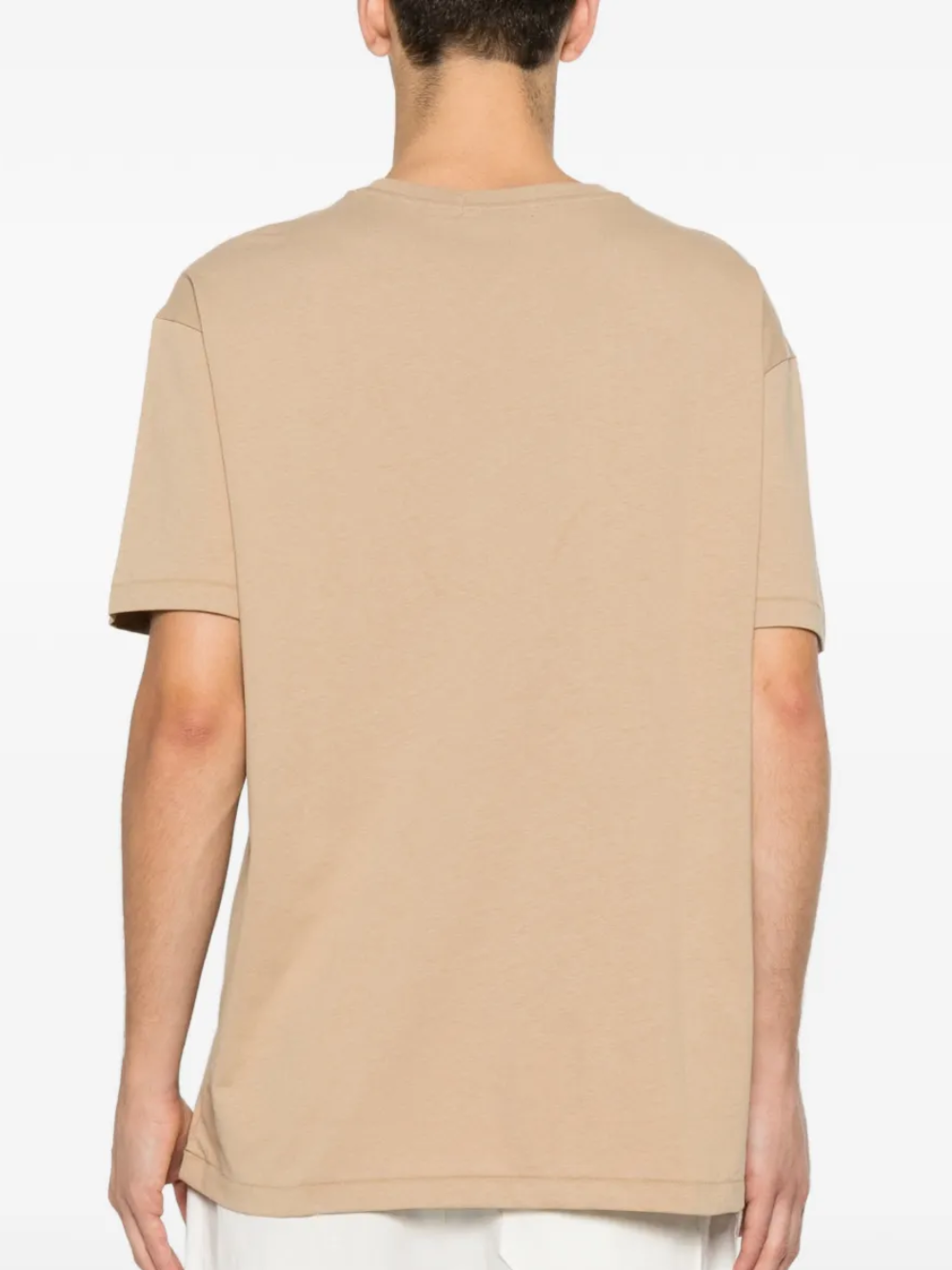 RALPH LAUREN Classic Fit Logo Jersey T-Shirt Vintage Khaki