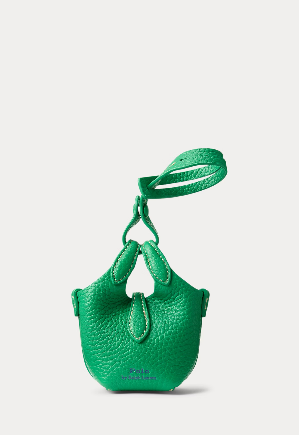 RALPH LAUREN WOMENS Leather Polo Play Bag Charm Parrot