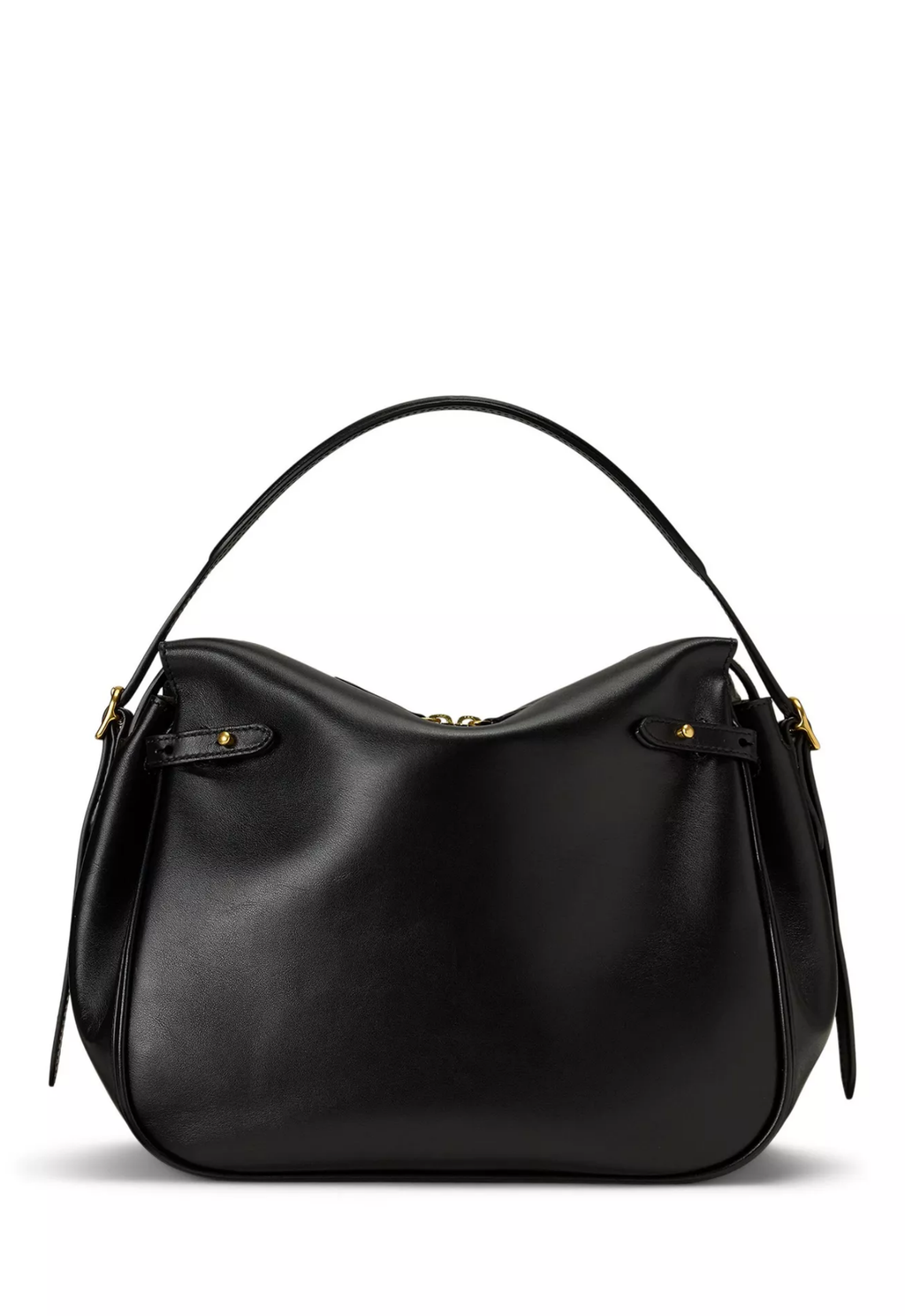 RALPH LAUREN WOMEN Polo Ralph Lauren Polo ID Leather Satchel Black