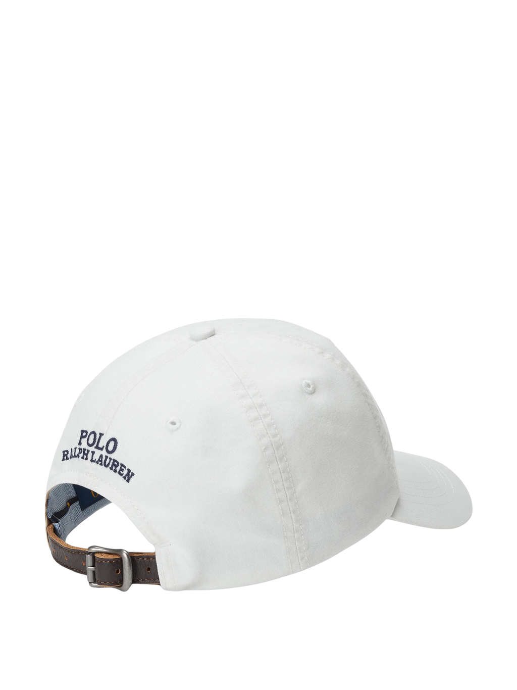 RALPH LAUREN WOMEN Stretch Cotton Twill Pony Ball Cap Deckwash White
