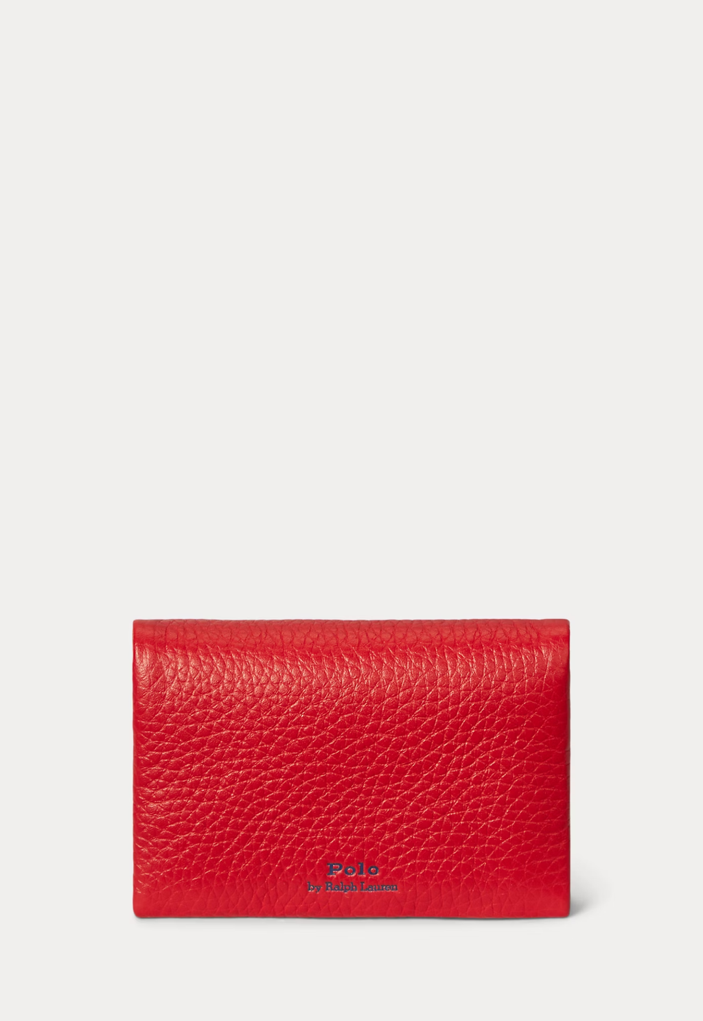 RALPH LAUREN WOMENS Polo Play Leather Snap Card Case Cherry
