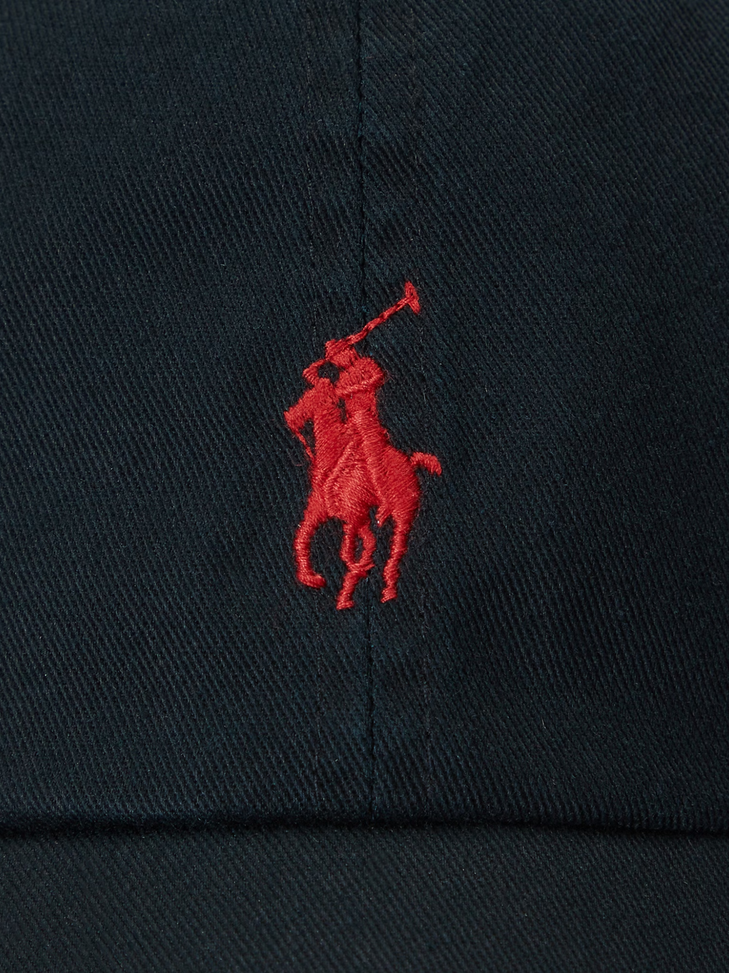 RALPH LAUREN Cotton Chino Baseball Cap Polo Black