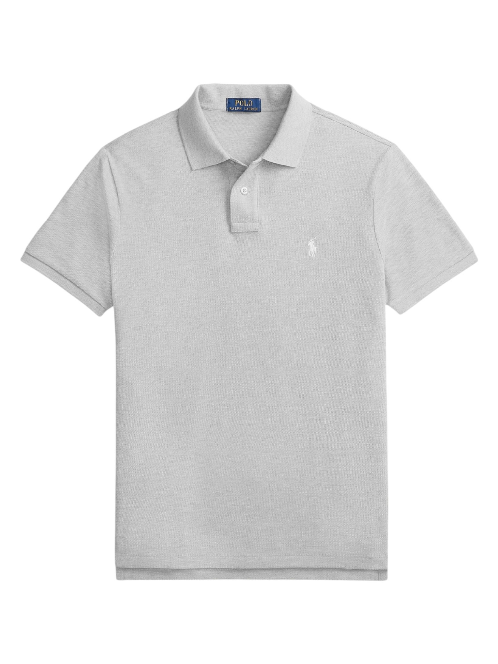 RALPH LAUREN The Iconic Custom Slim Fit Mesh Polo Spring Heather