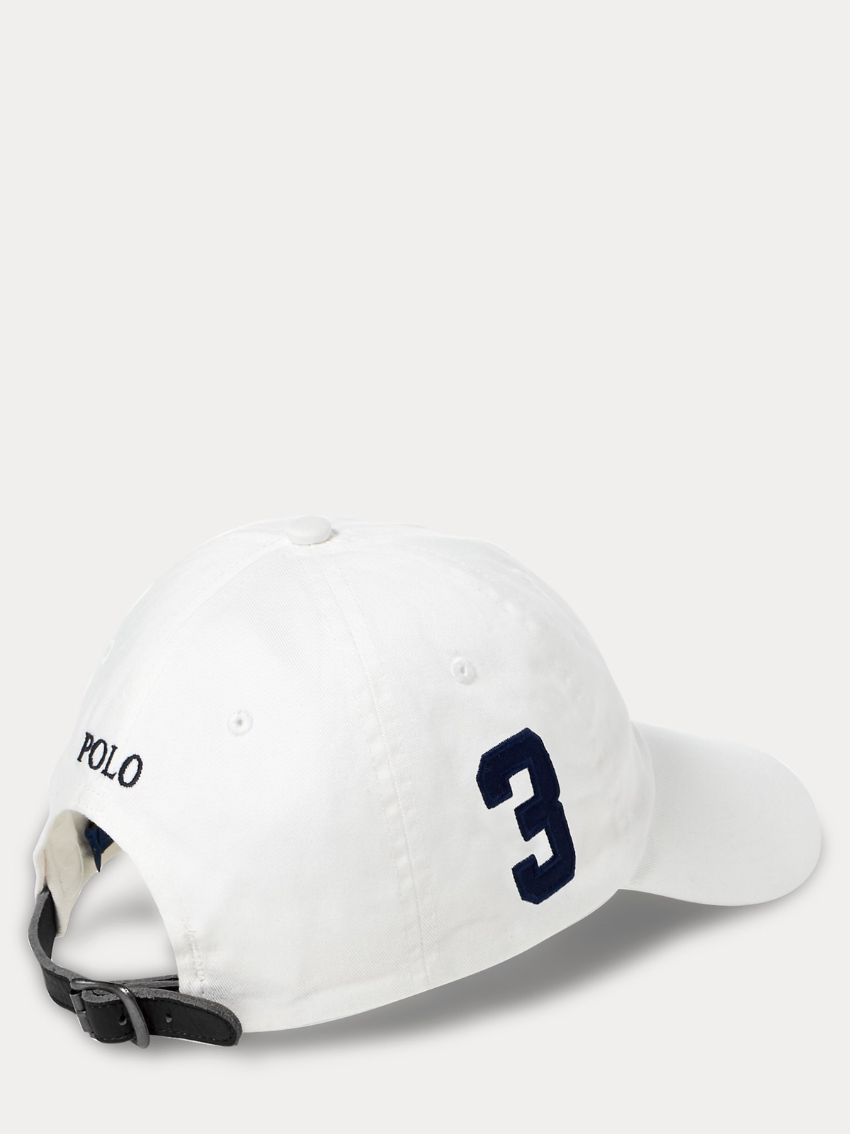 RALPH LAUREN Big Pony Chino Ball Cap White