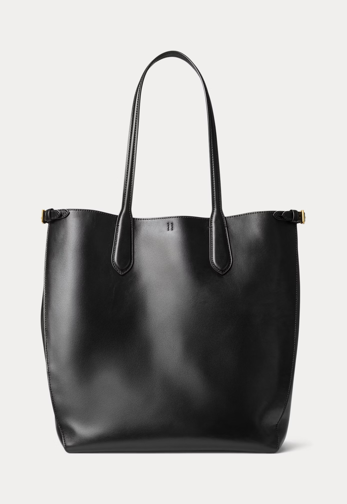 RALPH LAUREN WOMEN Bellport Leather North-South Tote Black