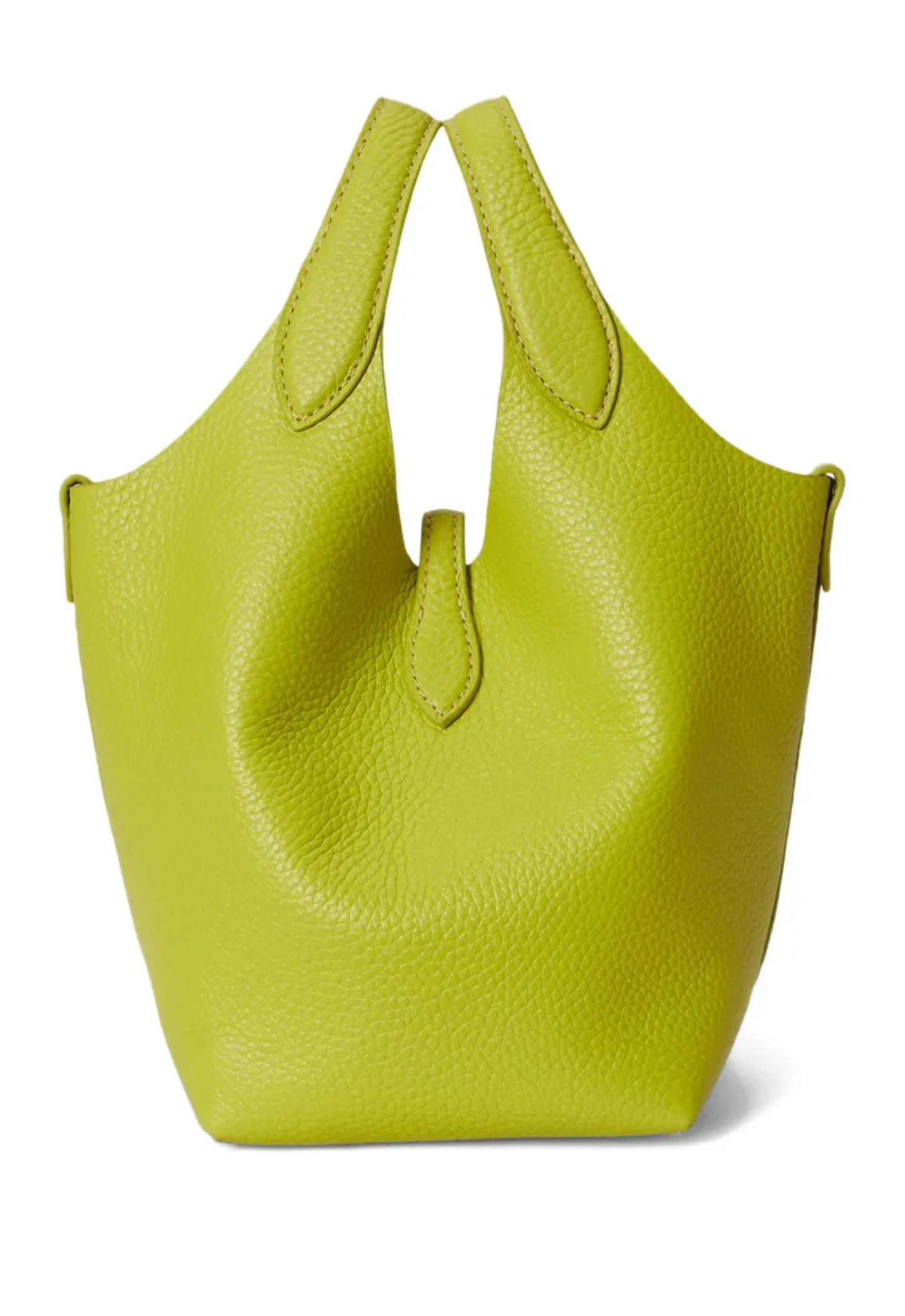 RALPH LAUREN WOMEN Polo Play Leather Tote Limeade