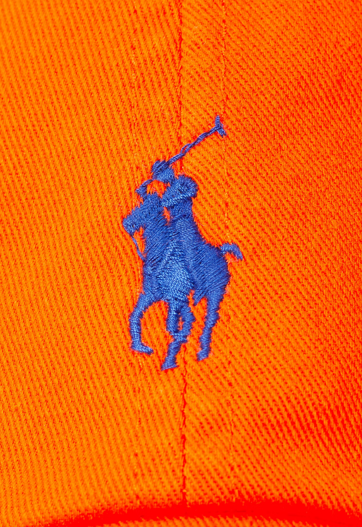 RALPH LAUREN WOMENS The Iconic Cotton Chino Ball Cap Sailing Orange