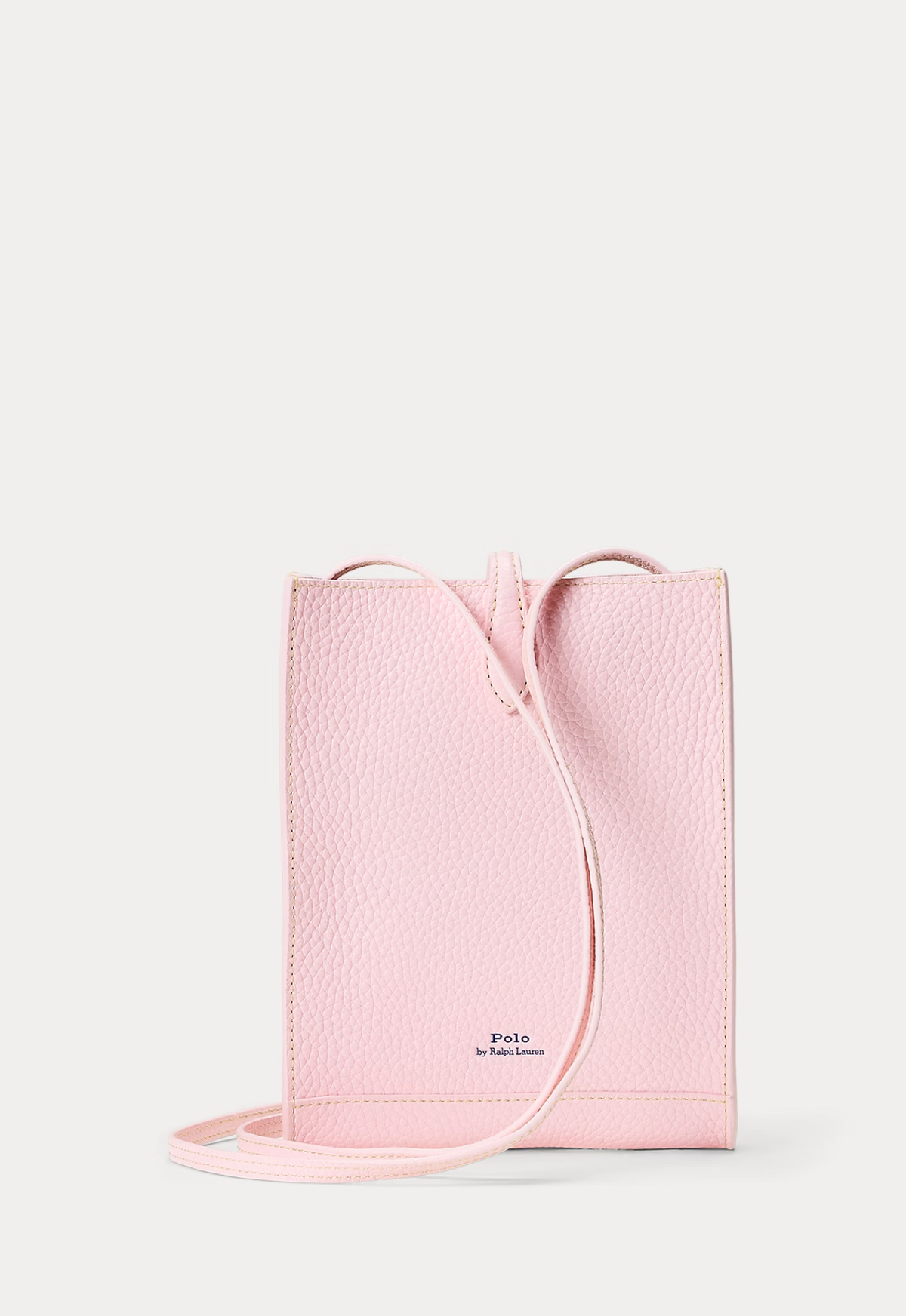 RALPH LAUREN WOMENS Polo Play Leather Pocket Crossbody Cotton Candy