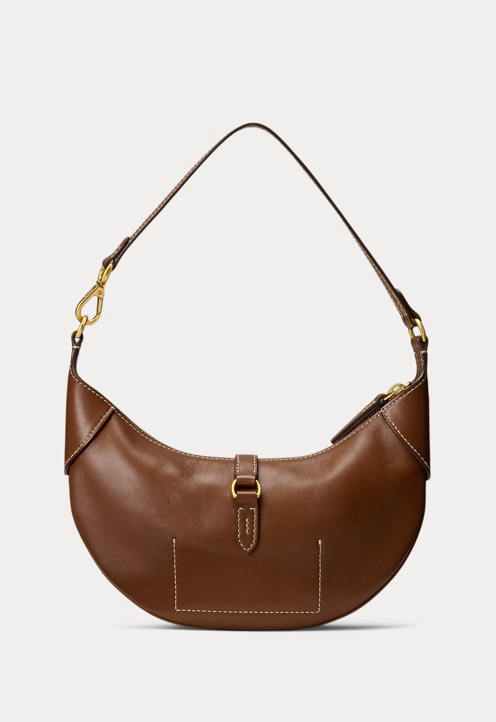 RALPH LAUREN WOMEN Polo ID Calfskin Mini Shoulder Bag Cuoio
