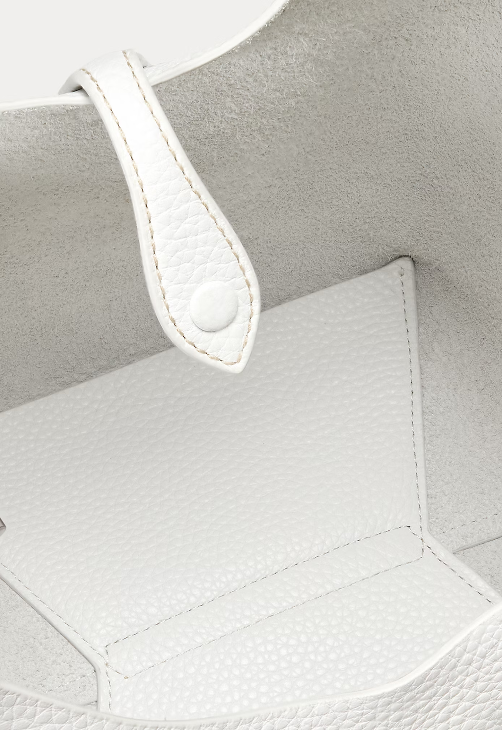 RALPH LAUREN WOMENS Polo Play Leather Tote Paper