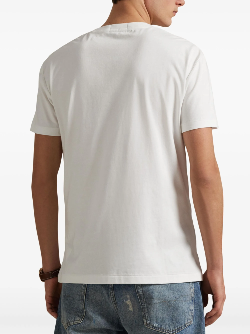 RALPH LAUREN Classic Fit Logo Jersey T-Shirt White