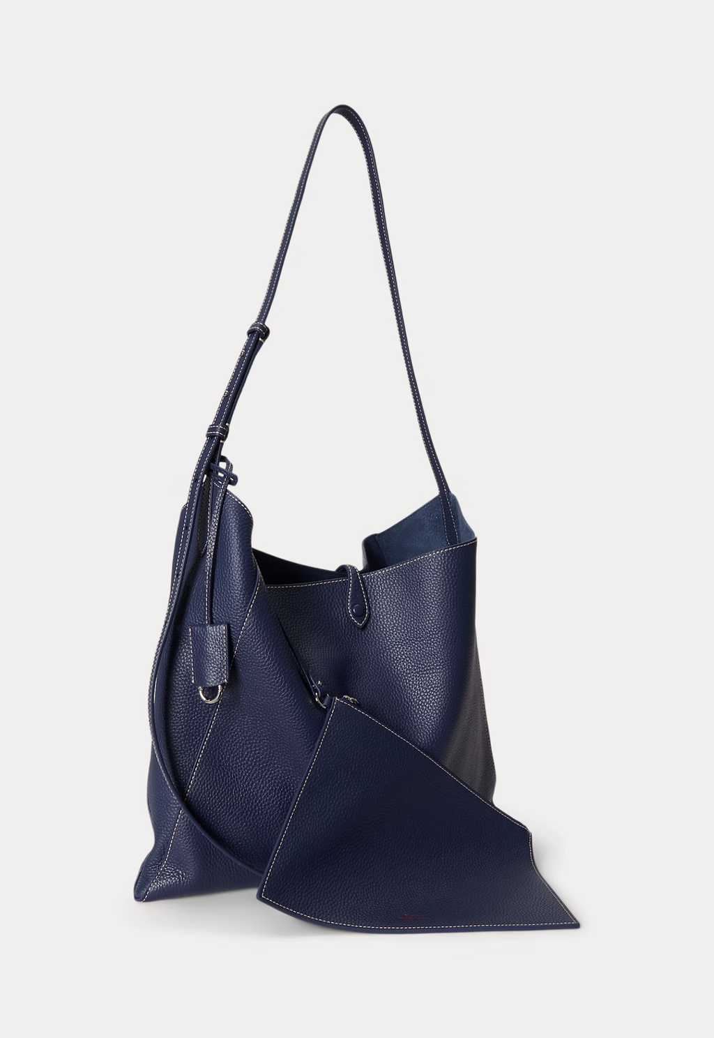 RALPH LAUREN WOMEN Polo Play Leather Messenger Bag Ink