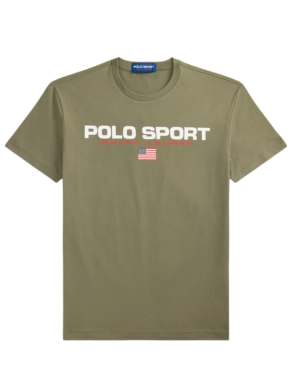 RALPH LAUREN Classic Fit Polo Sport Jersey T-Shirt Cruise Olive