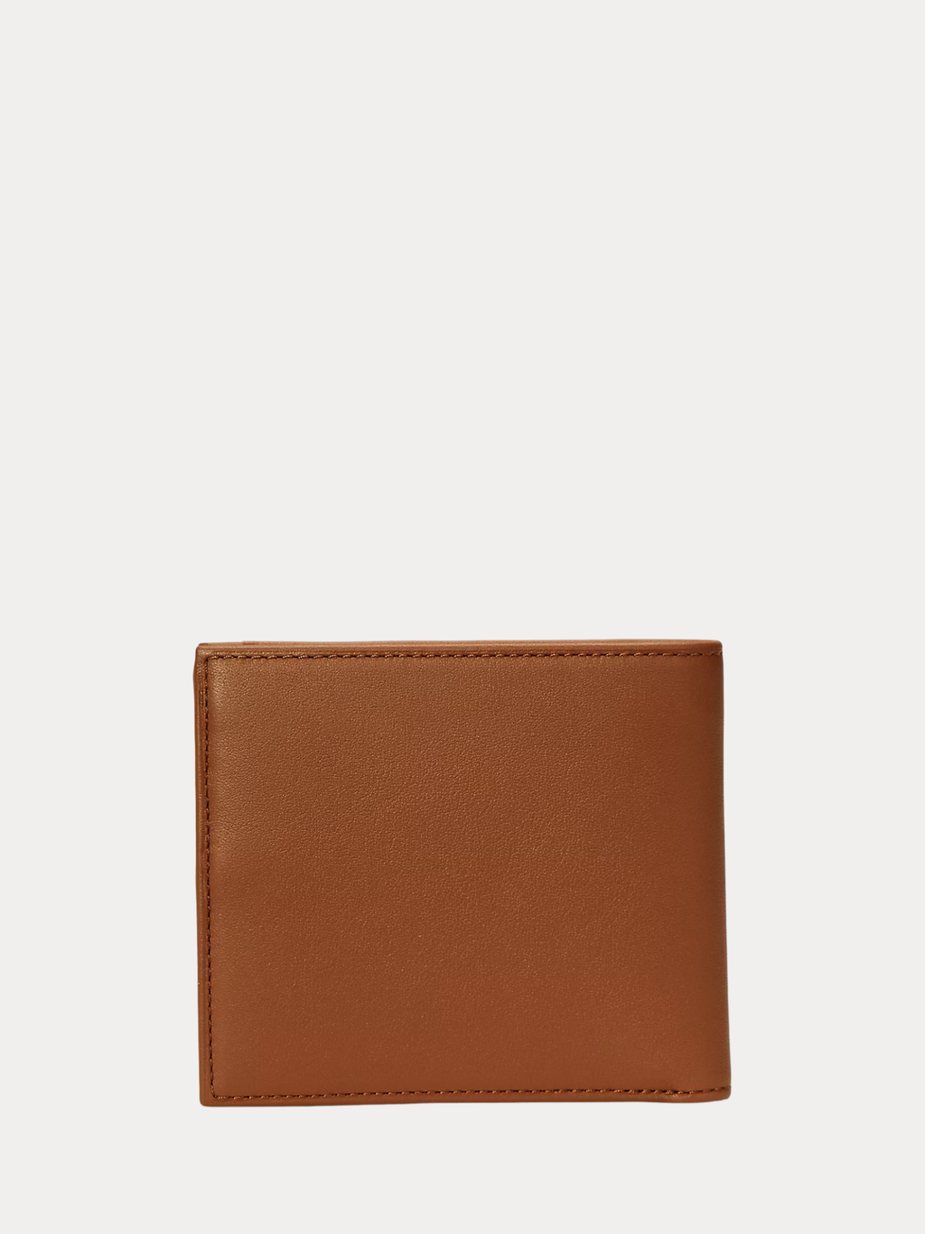 RALPH LAUREN Smooth Leather Billfold Wallet Saddle