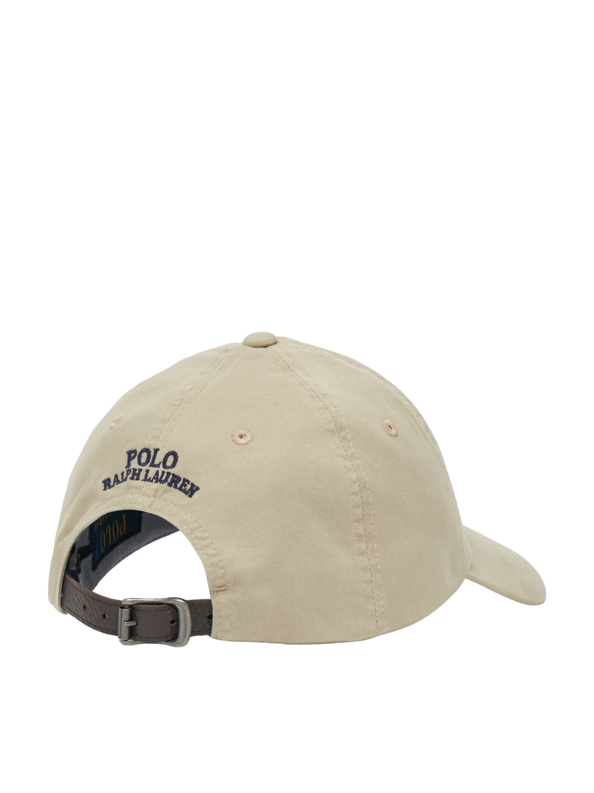 RALPH LAUREN WOMEN Stretch Cotton Twill Pony Ball Cap Khaki Tan