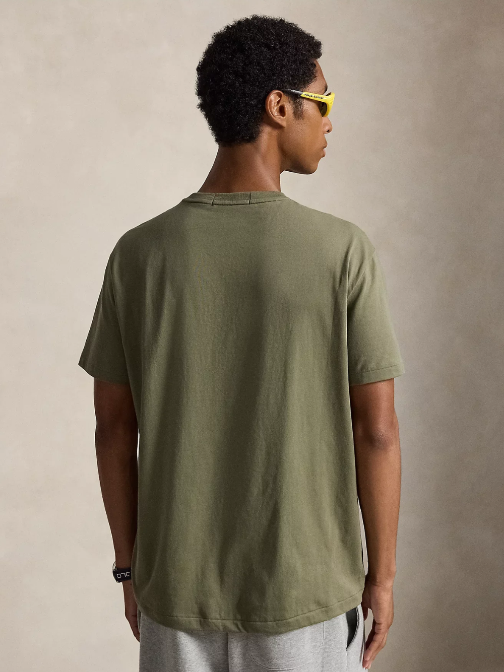 RALPH LAUREN Classic Fit Polo Sport Jersey T-Shirt Cruise Olive