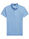 RALPH LAUREN Slim Fit Mesh Polo Shirt Blue