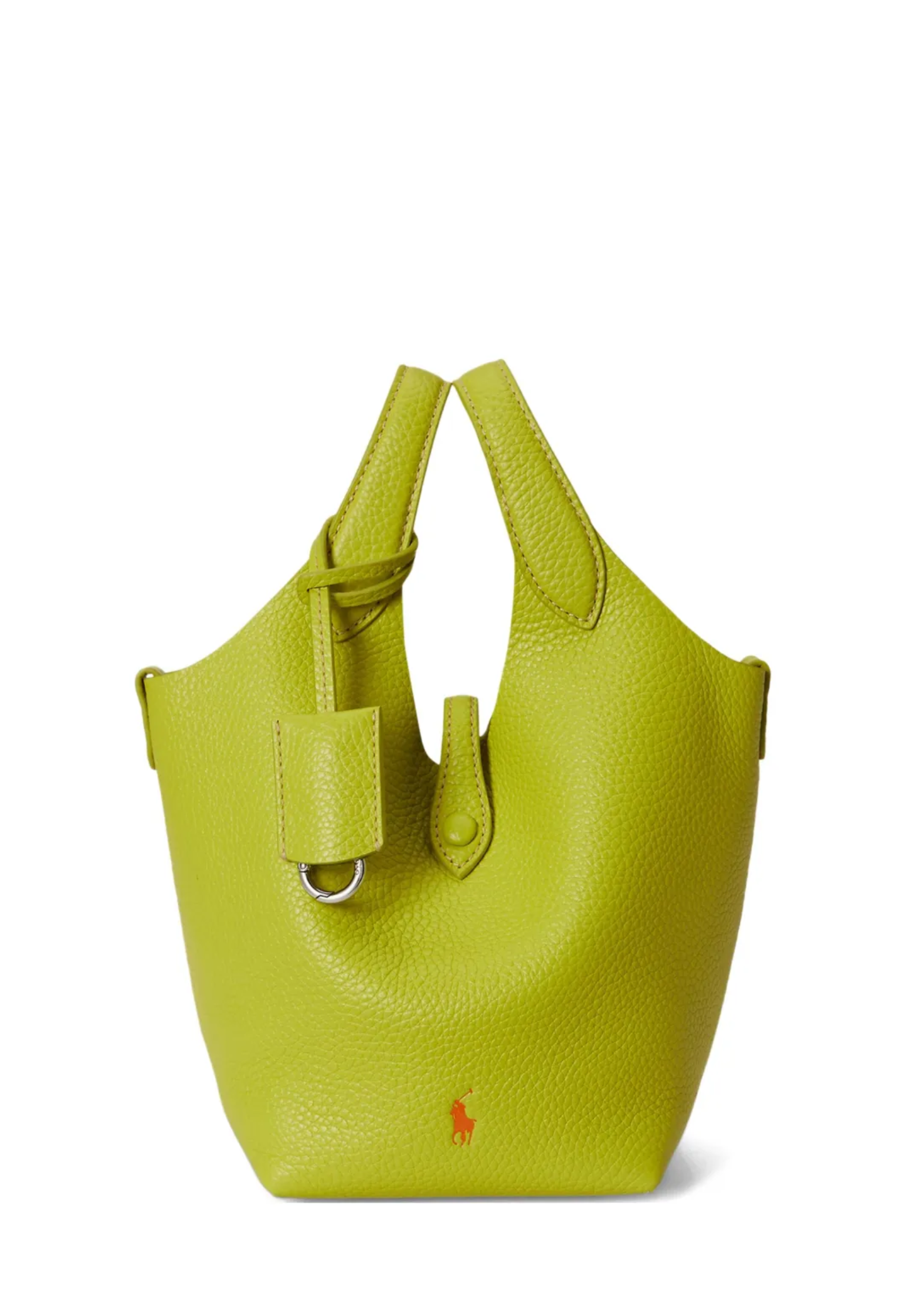 RALPH LAUREN WOMEN Polo Play Leather Tote Limeade
